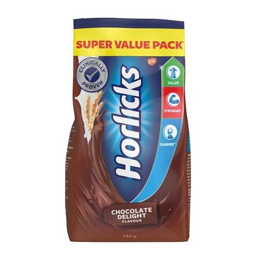 Horlicks Nutritional drink Powder - Chocolate Flavour 750 gm (Pouch)