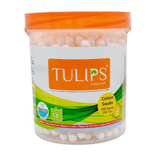 Tulips Cotton Swabs - Jar 100's