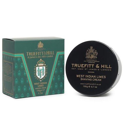Truefitt and Hill West Indian Limes Shave Cream Bowl Essential Grooming Collection 190 gm