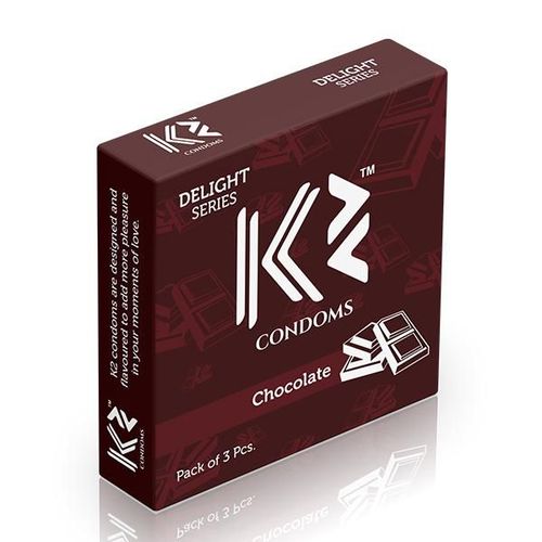 K2 Condoms - Chocolate 3's