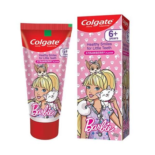 Colgate Kids Barbie (6+ Years) Toothpaste - Strawberry Flavor 80 gm