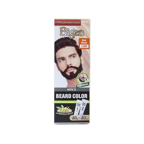Bigen Men's Beard Color - B103 Brown(40gm+40gm) 2's