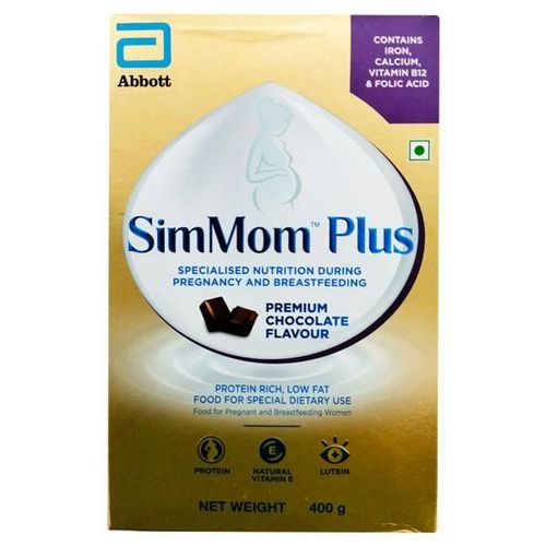 SimMom Plus Premium Chocolate Flavour Nutritional Powder 400 gm