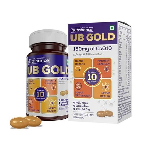 Jubilant Nutrihance UB Gold 150mg of CoQ10 Veg Softgel Capsule 30's