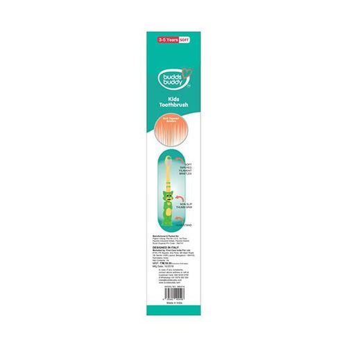 Buddsbuddy Robo Kids Toothbrush - Multi Color (Pack of 6's)