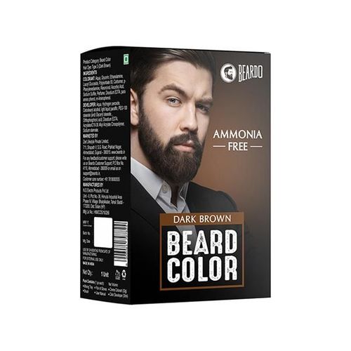 Beardo Beard Color Dark Brown Ammonia Free for Men 1's