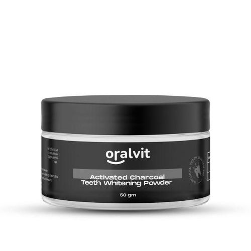 Oralvit Activated Charcoal Teeth Whitening Powder 50 gm