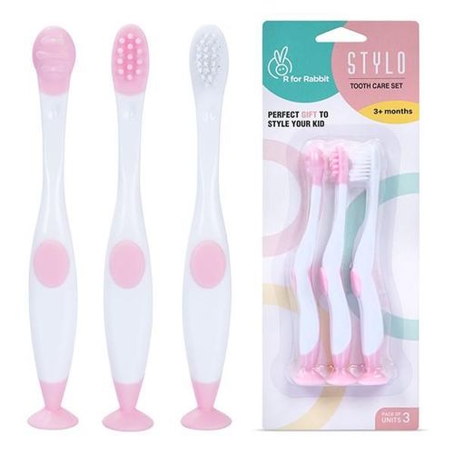 R for Rabbit Stylo Toothcare Set - Pink White