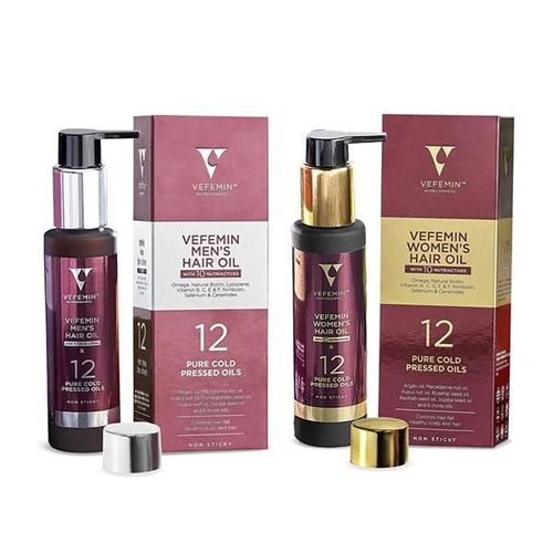 Vefemin Men's Hair Oil 100 ml + Women's Hair Oil 100 ml