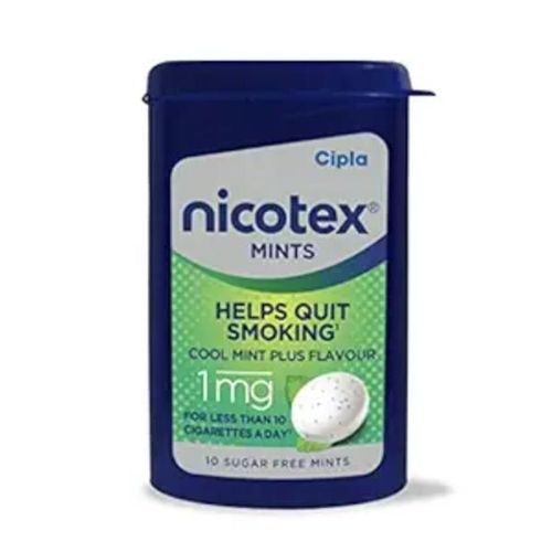 Nicotex 1mg Sugar Free Gum - Cool Mint Plus Flavour 10's