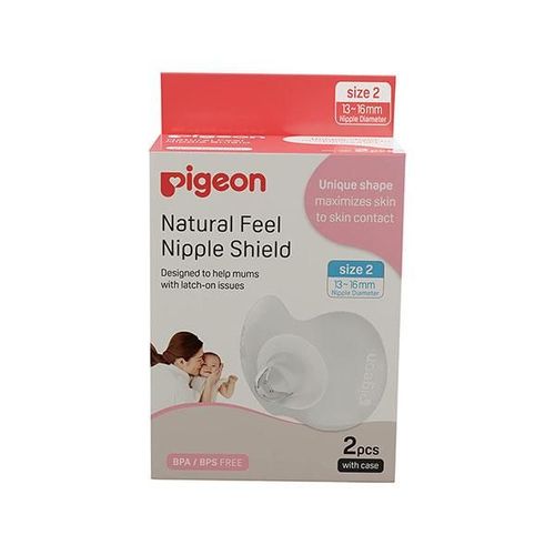Pigeon Natural Feel Nipple Shield (13 - 16mm Size 2) 2's