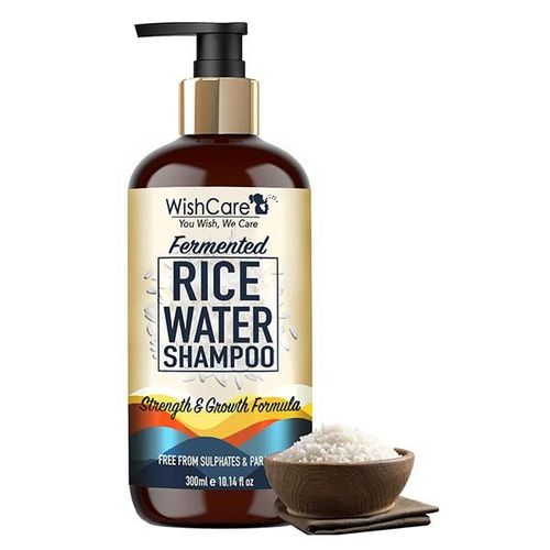WishCare Fermented Rice Water Shampoo For Dry & Frizzy Hair - Paraben And Sulphate Free Shampoo 300 ml