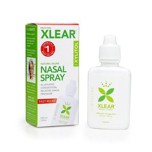 Xlear Adult Natural Saline Nasal Spray for Sinus and Allergy Relief 22 ml