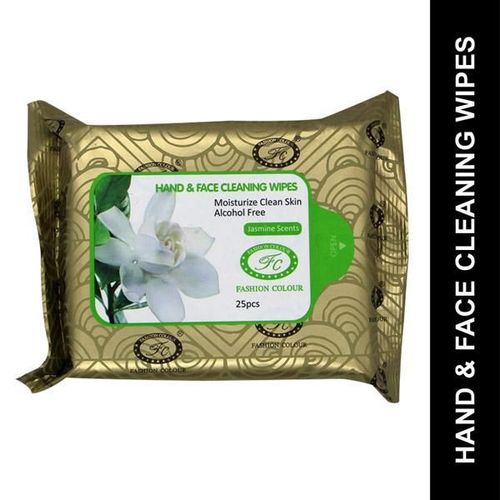 Fashion Colour Hand & Face Cleansing Wipes, Jasmine Scents 25's