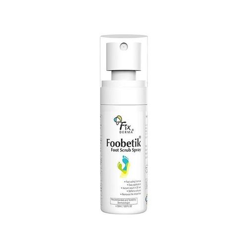 Fixderma Foobetik Foot Scrub Spray Dead Skin & Tan Removal Darkness Blackness Removal Scrub 50 ml