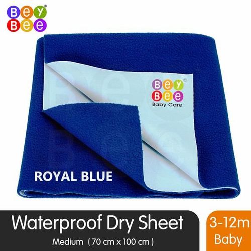 BeyBee Baby Care Waterproof Bed Protector Sheet - Royal Blue (M) 1's