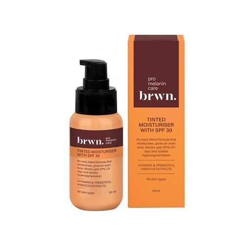 Brwn Pro Melanin Care Tinted Moisturiser with SPF 30 All Skin Types - Almond 50ml