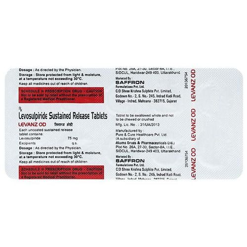 Levanz OD 75mg Tablet 10'S