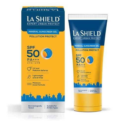 La Shield Pollution Protect Mineral Sunscreen Gel - SPF 50 50 gm (N)