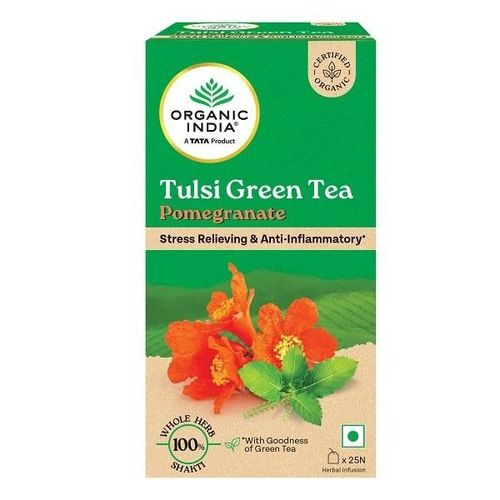 Organic India Tulsi Green Bags - Pomegranate 25's