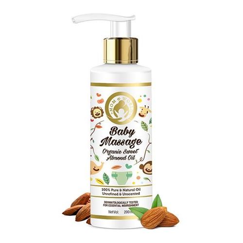 Mom & World Baby Massage Organic Sweet Almond Oil 200 ml