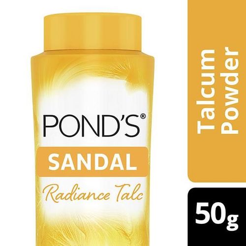 Pond's Sandal Radiance Talcum Powder, Natural Sunscreen 50 gm